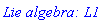 `Lie algebra: L1`
