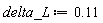 delta_L := .11