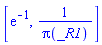 [exp(-1), 1/Pi(_R1)]