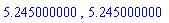 5.245000000, 5.245000000