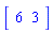 Vector[row]([6, 3])