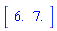Vector[row]([6., 7.])