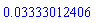 0.3333012406e-1