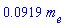 0.919e-1*m[e]