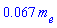 0.67e-1*m[e]