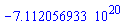 -0.7112056933e21