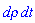 _DG([["form", M, 1], [[[1], `d&rho;`]]])