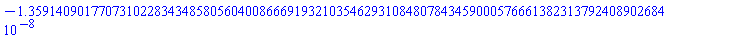 -0.13591409017707310228343485805604008666919321035462931084807843459000576661382313792408902684e-7