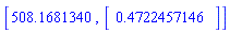 [508.1681340, Vector(1, {(1) = .4722457146})]