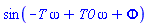 sin(-T*omega+T0*omega+Phi)