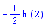 -(1/2)*ln(2)