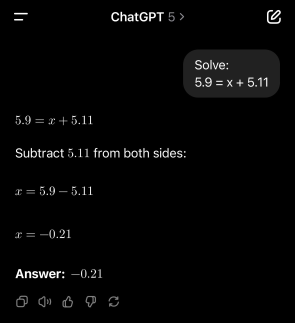 ChatGPT 5.0 Example