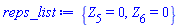 {Z[5] = 0, Z[6] = 0}