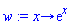 proc (x) options operator, arrow; exp(x) end proc