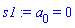 a[0] = 0