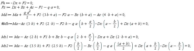 Fh := -Dx+F2 = 0;
