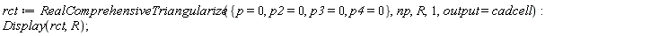 rct := RealComprehensiveTriangularize({p = 0, p2 = 0, p3 = 0, p4 = 0}, np, R, 1, output = cadcell); Display(rct, R)