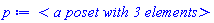 module PosetObject () local numElems::':-integer', height::':-integer', width::':-integer', comparator::procedure, comparatorExists::boolean, transitiveClosure::Matrix, transitiveClosureExists::boolean, transitiveReduction::Matrix, transitiveReductionExists::boolean, elementMap::table, minimalElements::set, minimalElementsExists::boolean, leastElement::':-integer', maximalElements::set, maximalElementsExists::boolean, greatestElement::':-integer', closureGraph::Graph, closureGraphExists::boolean, connectedComponents::(set(set)), connectedComponentsExists::boolean, reductionGraph::Graph, reductionGraphExists::boolean, adjList::Array, adjListExists::boolean, isLattice::boolean, isFaceLattice::boolean, grade::':-integer', isGraded::boolean, isRanked::boolean, rankFuction::procedure, rankTable::Array, rankFuctionExists::boolean; option object; end module