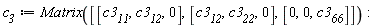 c__3 := Matrix([[c3__11, c3__12, 0], [c3__12, c3__22, 0], [0, 0, c3__66]])