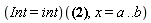 (Int = int)(diff(y(x), x), x = a .. b)