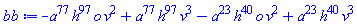 -a^77*h^97*o*v^2+a^77*h^97*v^3-a^23*h^40*o*v^2+a^23*h^40*v^3