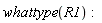 whattype(R1)