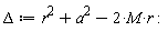 Delta := -2*M*r+a^2+r^2