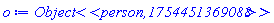 module person () local the_name::string, the_age; option object; end module