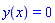 y(x) = 0