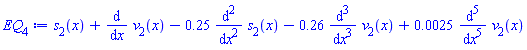 s[2](x)+diff(v[2](x), x)-.25*(diff(diff(s[2](x), x), x))-.26*(diff(diff(diff(v[2](x), x), x), x))+0.25e-2*(diff(diff(diff(diff(diff(v[2](x), x), x), x), x), x))