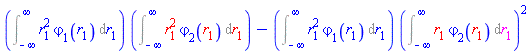 (Int(r[1]^2*varphi[1](r[1]), r[1] = -infinity .. infinity))*(Int(r[1]^2*varphi[2](r[1]), r[1] = -infinity .. infinity))-(Int(r[1]^2*varphi[1](r[1]), r[1] = -infinity .. infinity))*(Int(r[1]*varphi[2](r[1]), r[1] = -infinity .. infinity))^2