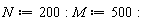 N := 200: