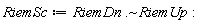 RiemSc := `~`[`.`](RiemDn, RiemUp):