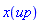 "x[Typesetting:-mi("up",italic = "true",mathvariant = "italic")]"