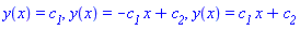 y(x) = c__1, y(x) = -c__1*x+c__2, y(x) = c__1*x+c__2
