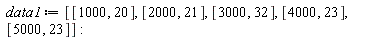 data1 := [[1000, 20], [2000, 21], [3000, 32], [4000, 23], [5000, 23]]