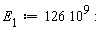 E[1] := 126*10^9