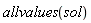 allvalues(sol)