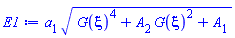 a[1]*(G(xi)^4+A[2]*G(xi)^2+A[1])^(1/2)