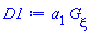 a[1]*(diff(G(xi), xi))