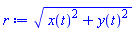 (x(t)^2+y(t)^2)^(1/2)