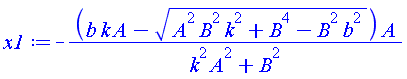 -(b*k*A-(A^2*B^2*k^2+B^4-B^2*b^2)^(1/2))*A/(A^2*k^2+B^2)