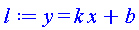 y = k*x+b