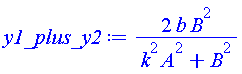 2*b*B^2/(A^2*k^2+B^2)
