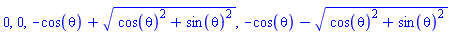 0, 0, -cos(theta)+(cos(theta)^2+sin(theta)^2)^(1/2), -cos(theta)-(cos(theta)^2+sin(theta)^2)^(1/2)