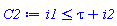 i1 <= tau+i2