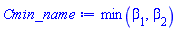 min(beta[1], beta[2])