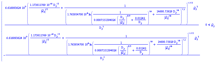 piecewise(0 < `#msub(mi("Q"),mi("3"))`, 6.616893624*10^9*(1.173811769*10^(-41)*`#msub(mi("D",fontstyle = "normal"),mi("3"))`^12/abs(`#msub(mi("Q"),mi("3"))`)^12+1/(1.763934700*10^6*ln(1/(0.7551394026e-3*(`#msub(mi("D",fontstyle = "normal"),mi("3"))`/abs(`#msub(mi("Q"),mi("3"))`))^.9+0.1242e-1/`#msub(mi("D",fontstyle = "normal"),mi("3"))`))^16+14680.75929*`#msub(mi("D",fontstyle = "normal"),mi("3"))`^16/abs(`#msub(mi("Q"),mi("3"))`)^16)^1.5)^(1/12)*`#msub(mi("Q"),mi("3"))`^2/`#msub(mi("D",fontstyle = "normal"),mi("3"))`^5, -6.616893624*10^9*(1.173811769*10^(-41)*`#msub(mi("D",fontstyle = "normal"),mi("3"))`^12/abs(`#msub(mi("Q"),mi("3"))`)^12+1/(1.763934700*10^6*ln(1/(0.7551394026e-3*(`#msub(mi("D",fontstyle = "normal"),mi("3"))`/abs(`#msub(mi("Q"),mi("3"))`))^.9+0.1242e-1/`#msub(mi("D",fontstyle = "normal"),mi("3"))`))^16+14680.75929*`#msub(mi("D",fontstyle = "normal"),mi("3"))`^16/abs(`#msub(mi("Q"),mi("3"))`)^16)^1.5)^(1/12)*`#msub(mi("Q"),mi("3"))`^2/`#msub(mi("D",fontstyle = "normal"),mi("3"))`^5)