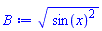 (sin(x)^2)^(1/2)