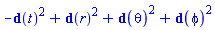-Physics:-d_(t)^2+Physics:-d_(r)^2+Physics:-d_(theta)^2+Physics:-d_(phi)^2